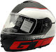 Faseed FS-907 GT Flip-Up Helmet with Sun Visor ECE 22.05 Black/Red PAT-907-GT-RD