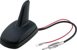 4CarMedia Car Antenna Roof Shark S01 Shark / Sticker for Radio in Black Color