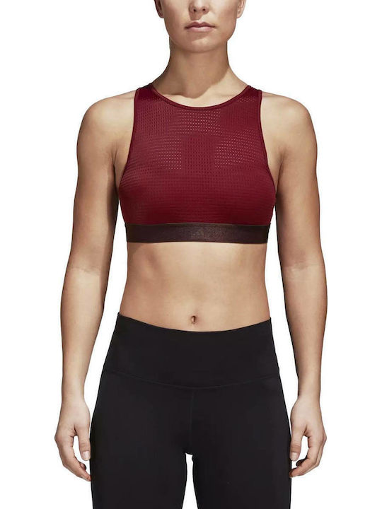 Adidas Halter Bra 2.0 Frauen Sport-BHs Sport-BH Burgundisch mit Polsterung