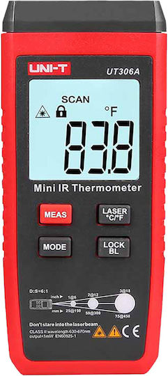 Uni-T Infrared Thermometer -35°C to 300°C with Distance Ratio 6:1 UT306A
