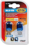 Lampa Λάμπες Αυτοκινήτου Blu-Xe W21/5W 4500K Μπλε 12V 21W 2τμχ