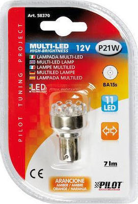 Lampa Lămpi Autoturismului Multi-Led Amber P21W-BA15S-1156 LED Portocaliu 12V 1buc