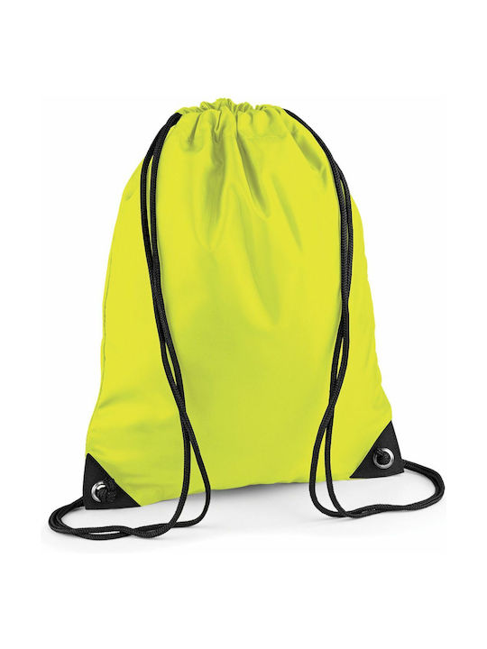 Bagbase BG10 Unisex Αθλητική Τσάντα Πλάτης για το Γυμναστήριο Κίτρινη