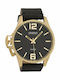 Oozoo Men's Watch 48mm Battery with Black Leather Strap