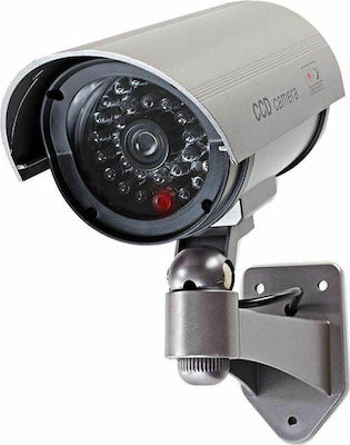 Nedis Ψεύτικη Κάμερα Παρακολούθησης Τύπου Bullet Ασημί