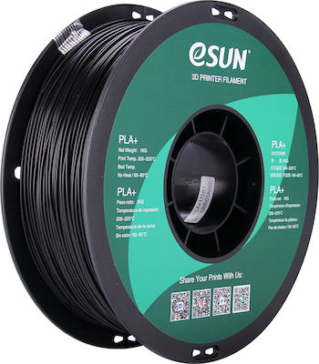 Esun PLA+ Filament pentru imprimante 3D 1.75mm Negru 1kg