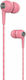 Devia Kintone In-ear Handsfree με Βύσμα 3.5mm Ροζ