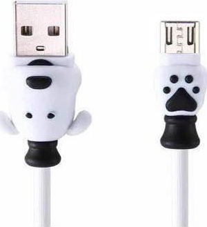 Remax Regular USB 2.0 to micro USB Cable Λευκό 1m (Fortune)