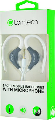 Lamtech Sport In-ear Handsfree με Βύσμα 3.5mm Λευκό