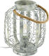 Eglo Hagley Metal Vintage Table Lamp for Socket E27 with White Shade and Base