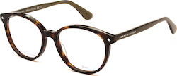Tommy Hilfiger Men's Acetate Prescription Eyeglass Frames Brown Tortoise TH 1552 086