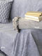 Palamaiki Braid Ριχτάρι Πολυθρόνας Chenille 180x180εκ. Grey