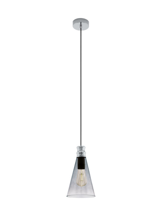 Eglo Frampton 1 Pendant Light Single-Light for Socket E27 Black