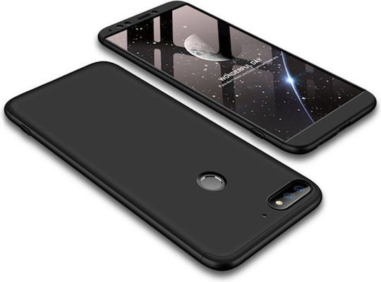 Prime 2018 360 Vollschutz Kunststoff Schwarz (Huawei Y7 2018/Y7 Prime 2018)