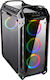 Cougar Panzer EVO RGB Gaming Full Tower Κουτί Υπολογιστή με Πλαϊνό Παράθυρο Ασημί