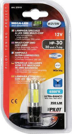 Lampa Lampen Auto Mega-Led Hi-Power 30 W21/5W LED 6500K Kaltes Weiß 12V 21W 1Stück