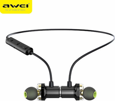 Awei X660BL In-ear Bluetooth Handsfree Ακουστικά με Αντοχή στον Ιδρώτα Μαύρα