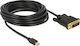 DeLock Cablu DVI-D Masculin - DisplayPort Masculin 5m Negru