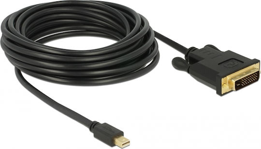 DeLock Cablu DVI-D Masculin - DisplayPort Masculin 5m Negru