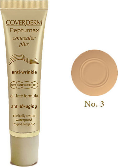 Coverderm Peptumax Коректор Plus Анти-бръчки Безмаслен Течен Коректор 10ml