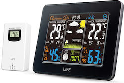 Life WES-300 Wireless Digital Weather Station Tabletop Black
