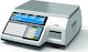 CAS CL5200-B Elektronisch Einzelhandelswaage mit Etikettendruckfunktion mit einer Wiegekapazität von 6kg und einer Unterteilung von 2gr