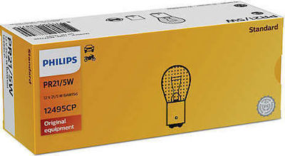 Philips Λάμπα Αυτοκινήτου & Μοτοσυκλέτας Conventional W21/5W Κόκκινο 12V 21W 1τμχ