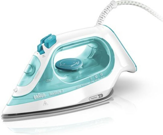 Braun TexStyle 3 SI 3041 GR Σίδερο Ατμού 2350W με Κεραμική Πλάκα και Συνεχόμενη Παροχή 45gr/min