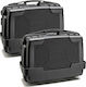 Kappa Moto Garda Pack 2 Monokey Motorcycle Hard Side Case Set 33lt in Black Colour