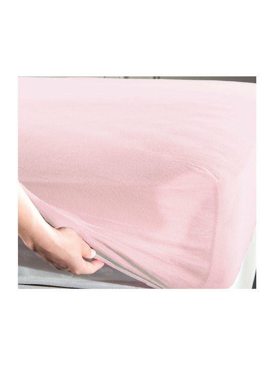 La Luna Bettlaken King Size mit Gummiband 180x200+30cm. Jersey Pink Rosa