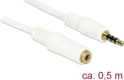 DeLock TRRS 3.5mm male-3.5mm female 0.5m 84717