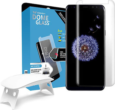 Whitestone Whitestone Dome Glass Liquid Dispersion Tech Full 3D Full Face Tempered Glass (Galaxy S9)