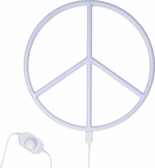 A Little Lovely Company Lumină de perete pentru copii Plastic Peace A Little Lovely Company Lumină de perete pentru copii Plastic Peace