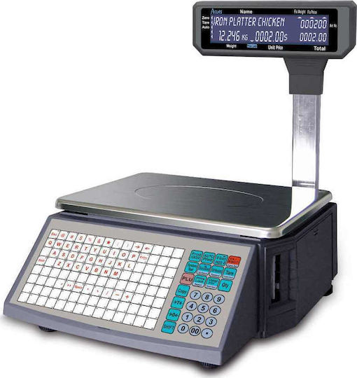 Aclas LS2 Electronic Commercial Retail Scale with Beam and Printer 30kg/10gr