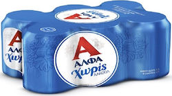 Άλφα Χωρίς Αλκοόλ Lager Κουτί 6x330ml Άλφα Χωρίς Αλκοόλ Lager Κουτί 6x330ml