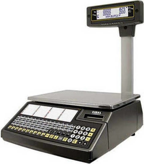 Dibal Electronic Retail Scale with Column with Weighing Capacity of 30kg and Division 5gr