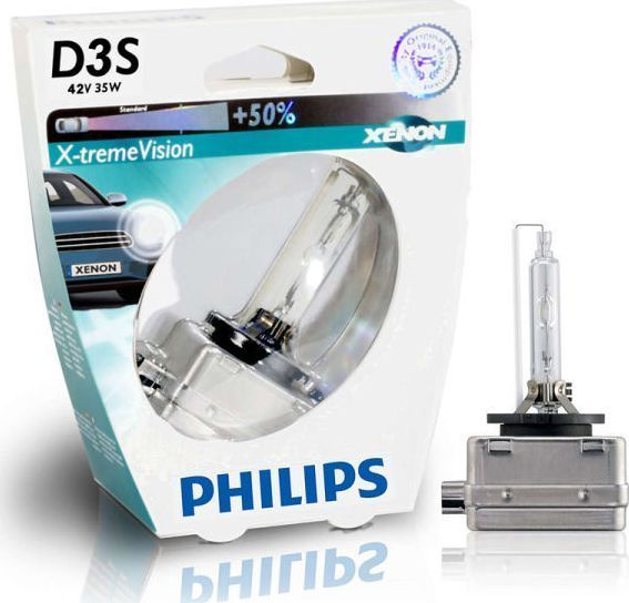 Philips Λάμπα Αυτοκινήτου X-TremeVision D3S Xenon 4800K 42V 35W 1τμχ ...