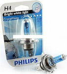 Philips Lămpi Autoturismului Crystal Vision H4 Halogen 4300K Alb natural 12V 60W 1buc