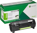 Lexmark 56F2000 Toner Laser Εκτυπωτή Μαύρο Return Program 6000 Σελίδων