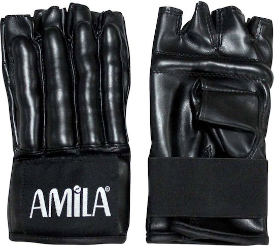 AMILA Boxing Gloves Leather for Bag Black