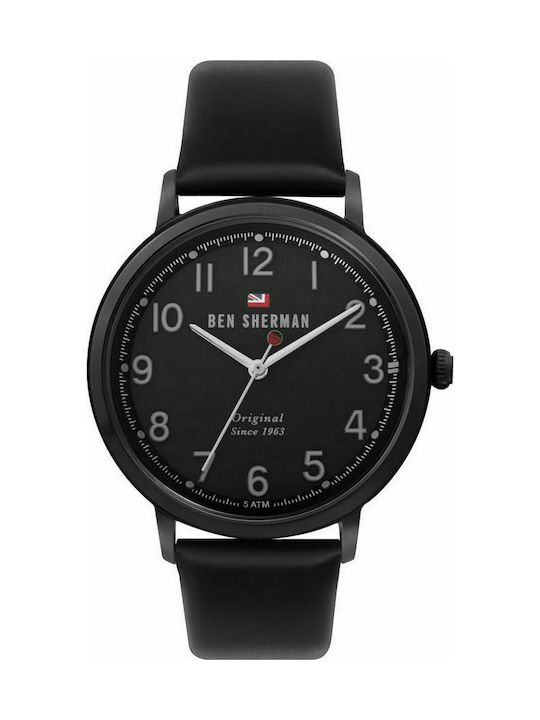 Ben Sherman Dylan Watch Battery with Black Leather Strap