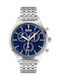 Boss Companion Men's Watch 42mm Chronograph Battery with Silver Metal Bracelet