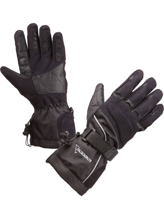 Modeka Protourer Χειμερινά Ανδρικά Γάντια Μηχανής Αδιάβροχα Μαύρα