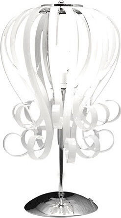 Home Lighting Narcisa Metall Tischlampe für Fassung E27 mit Silber Basis