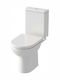 Orabella Compact Floor-Standing Toilet and Flush that Includes Soft Close Cover White
