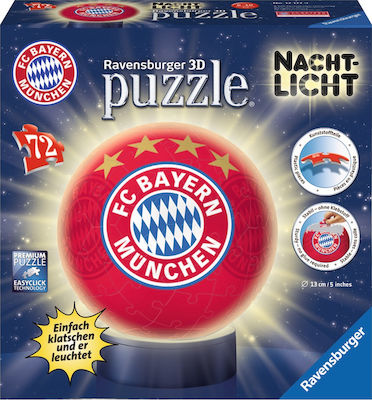 Puzzleball FC Bayern Munich 3D Puzzle & Night Light 72pcs Ravensburger