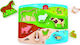Wooden Kids Peg Puzzle Farm Animal Play for 2+ Years 9pcs Hape