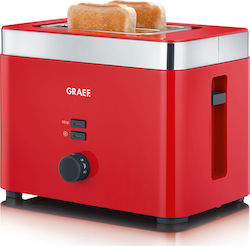 Graef TO 63 TO63EU Toaster 2 Slots 888W Red