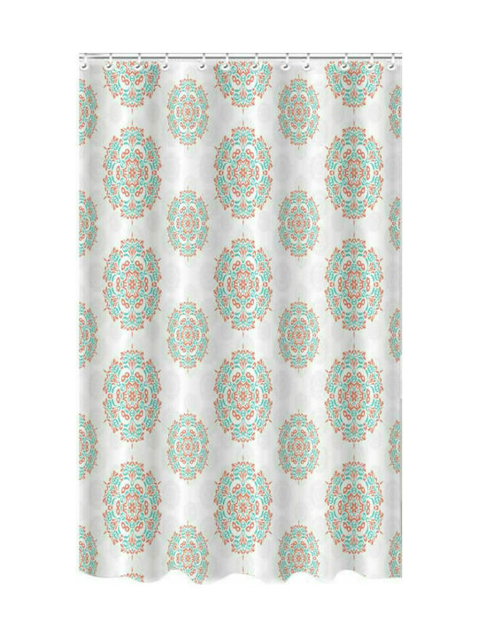 Ankor Με Σχέδια Shower Curtain 180x180cm Beige