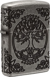 Zippo Armor Ветроустойчив Запалка Пламък Дървот...